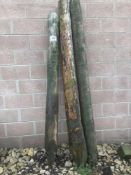 Quantity of large wooden fence posts