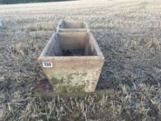 Concrete water trough