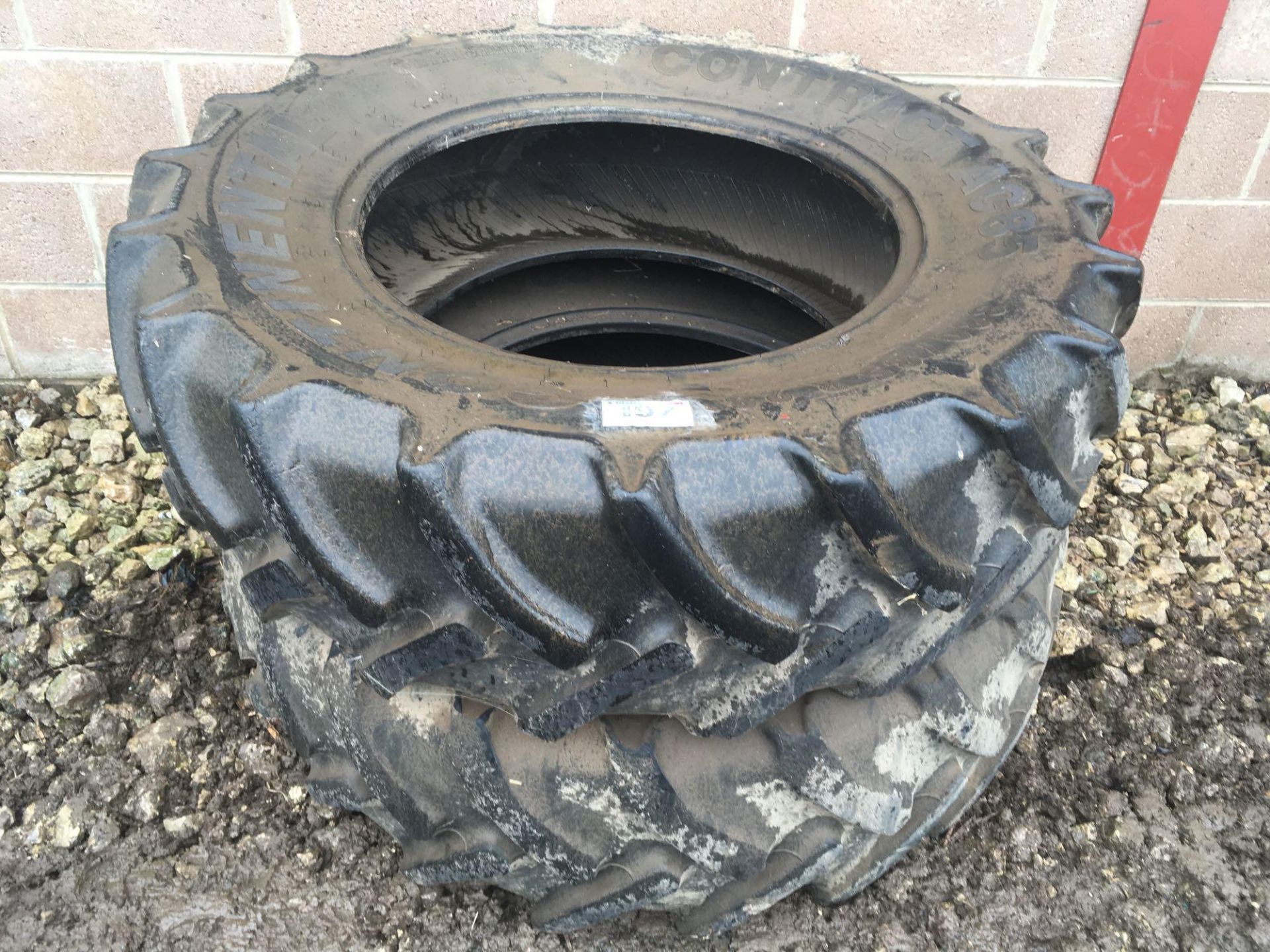 Pair of Continental 380/85R28 tyres