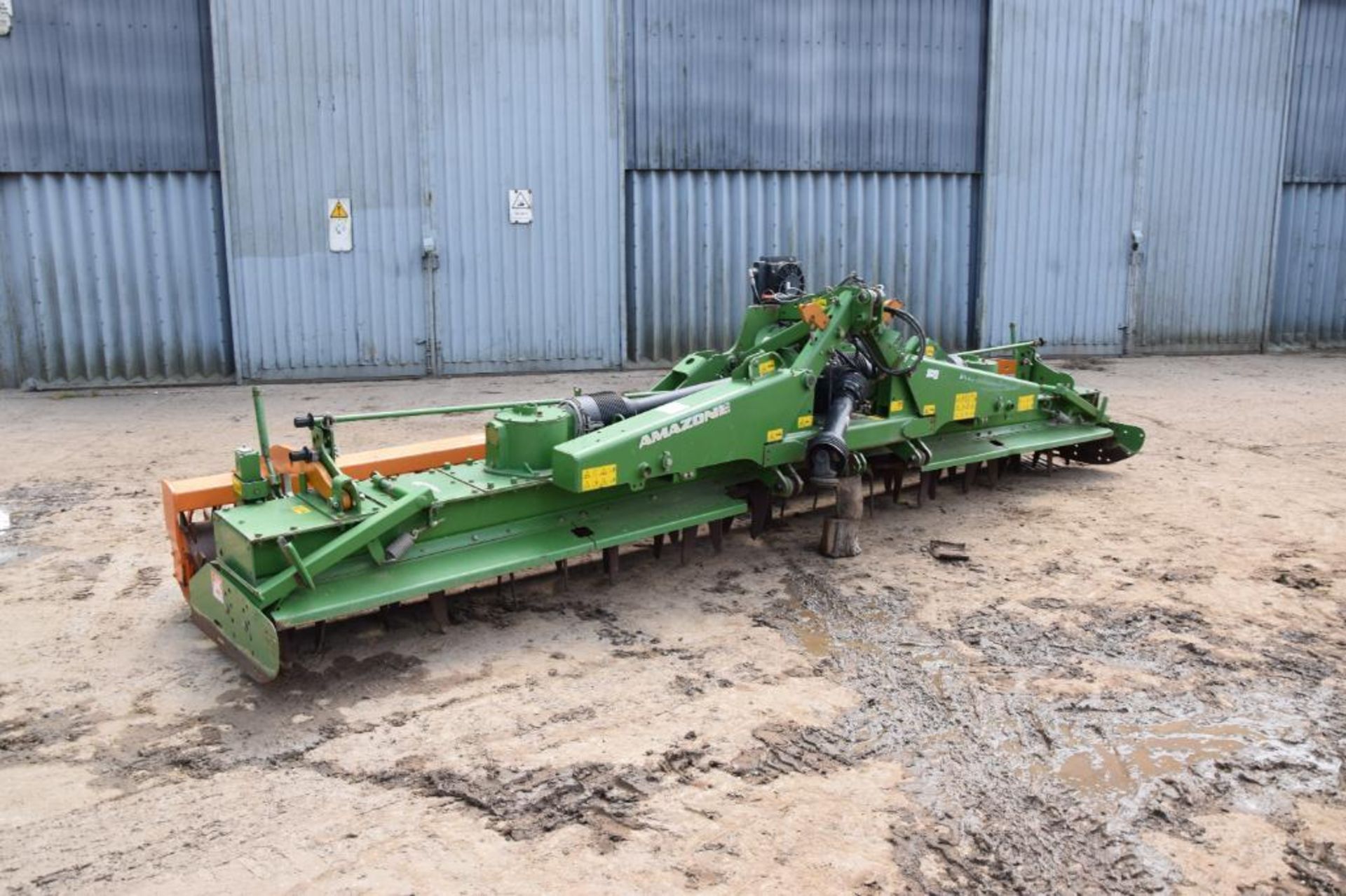 2012 Amazone KG6001-2 6m hydraulic folding power harrow with rear packer. Serial No: KG00060613. Man - Image 3 of 18