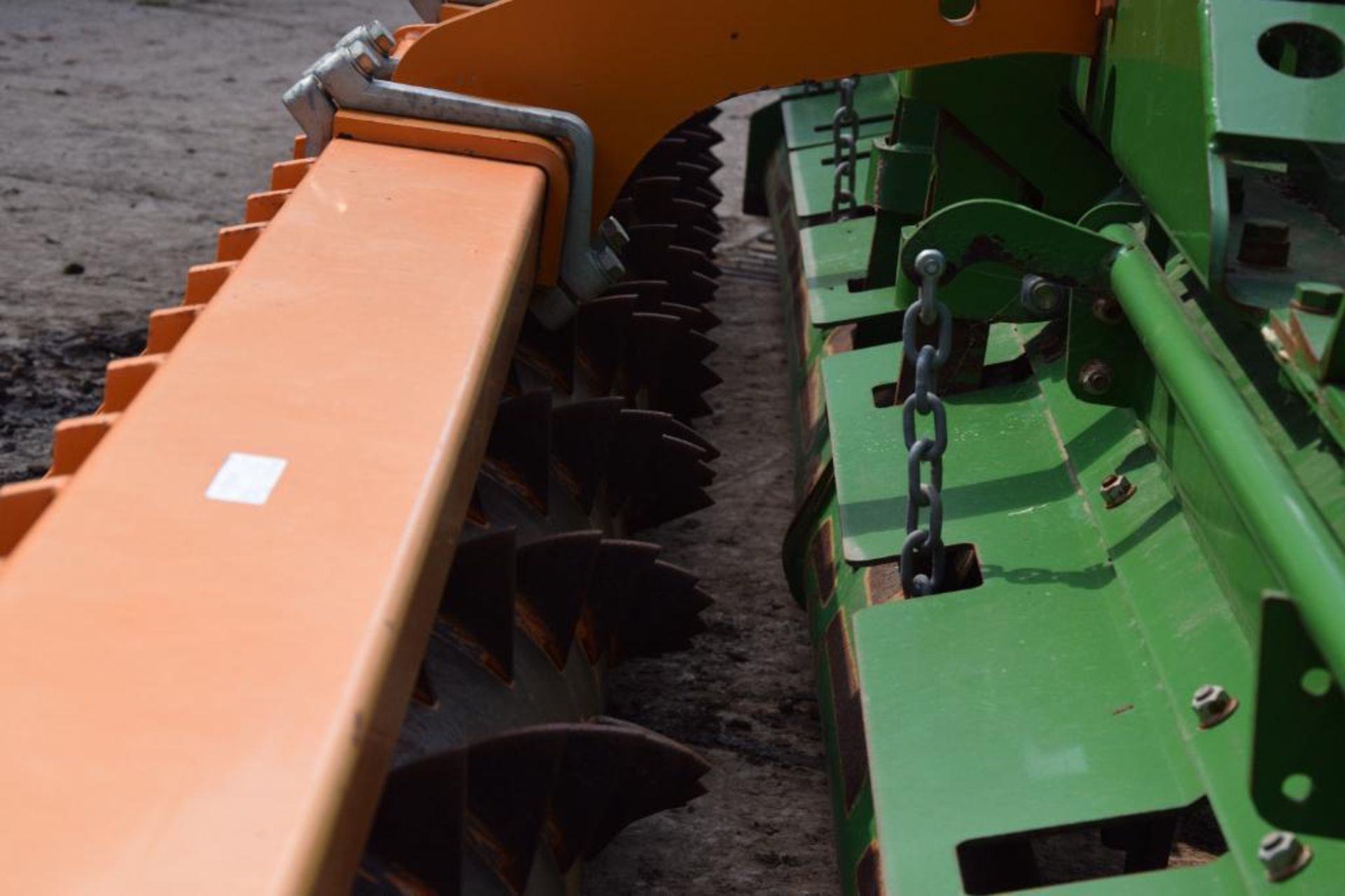 2012 Amazone KG6001-2 6m hydraulic folding power harrow with rear packer. Serial No: KG00060613. Man - Image 13 of 18