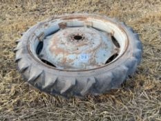 Pair 8.3-44 row crop wheels and tyres