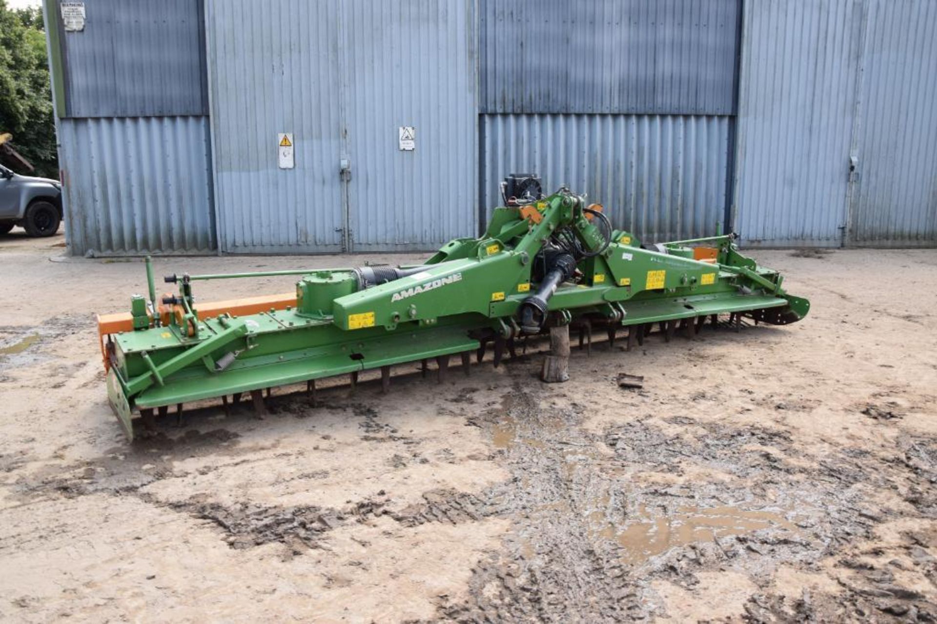 2012 Amazone KG6001-2 6m hydraulic folding power harrow with rear packer. Serial No: KG00060613. Man - Image 10 of 18