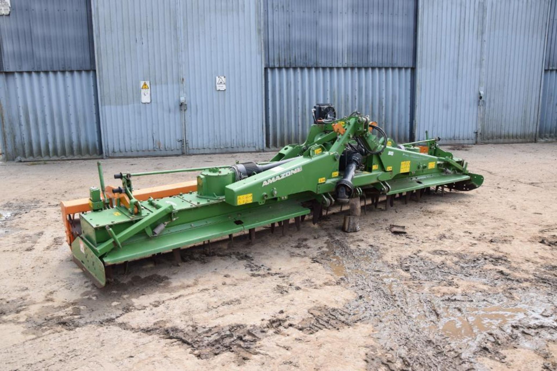 2012 Amazone KG6001-2 6m hydraulic folding power harrow with rear packer. Serial No: KG00060613. Man - Image 2 of 18