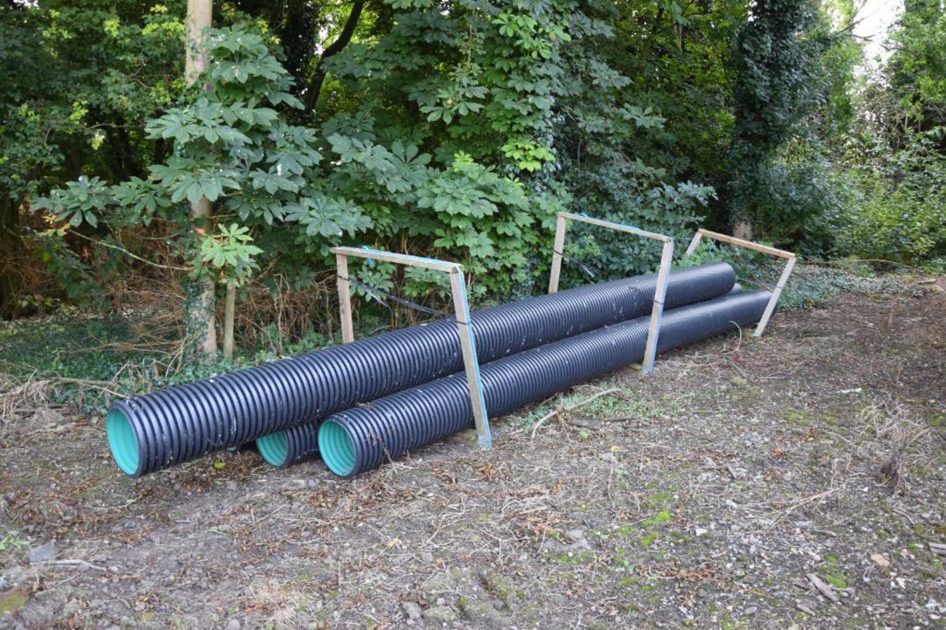 4No. 6m long 0.3m diameter plastic pipe - Image 2 of 2