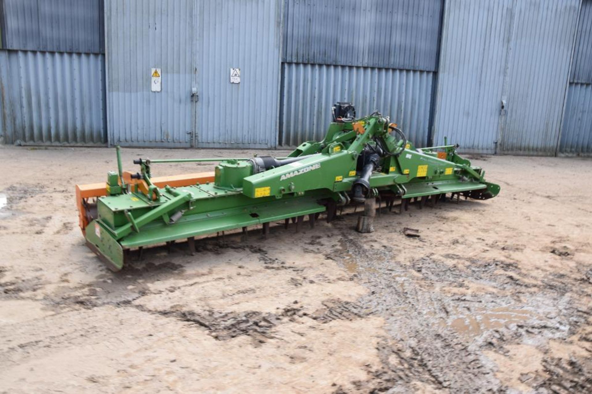 2012 Amazone KG6001-2 6m hydraulic folding power harrow with rear packer. Serial No: KG00060613. Man - Image 8 of 18