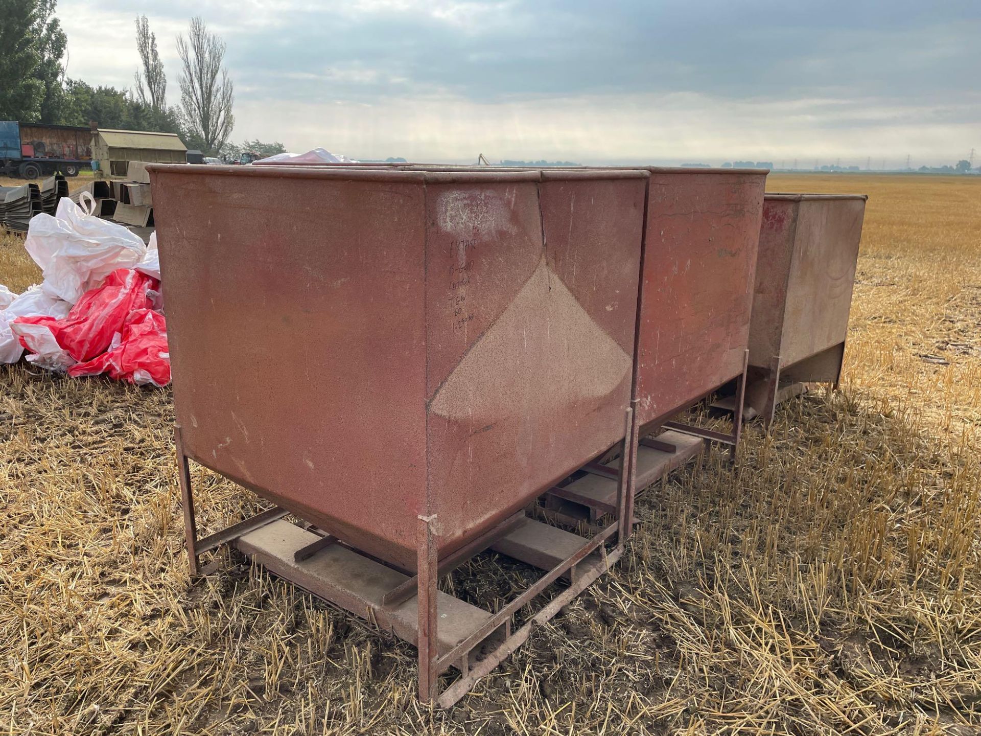 5No. Metal seed tanks - Image 2 of 3