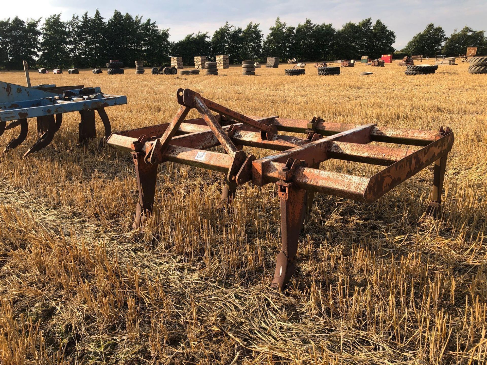 Bomford Superflow 7 leg cultivator, linkage mounted