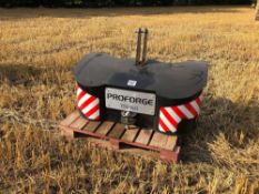 c.2020 Proforge 750kg weight block with toolbox