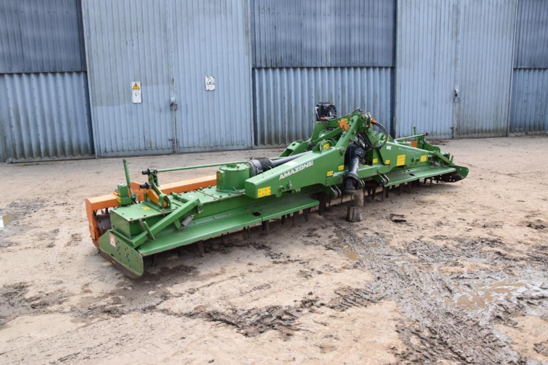 2012 Amazone KG6001-2 6m hydraulic folding power harrow with rear packer. Serial No: KG00060613. Man - Image 4 of 18