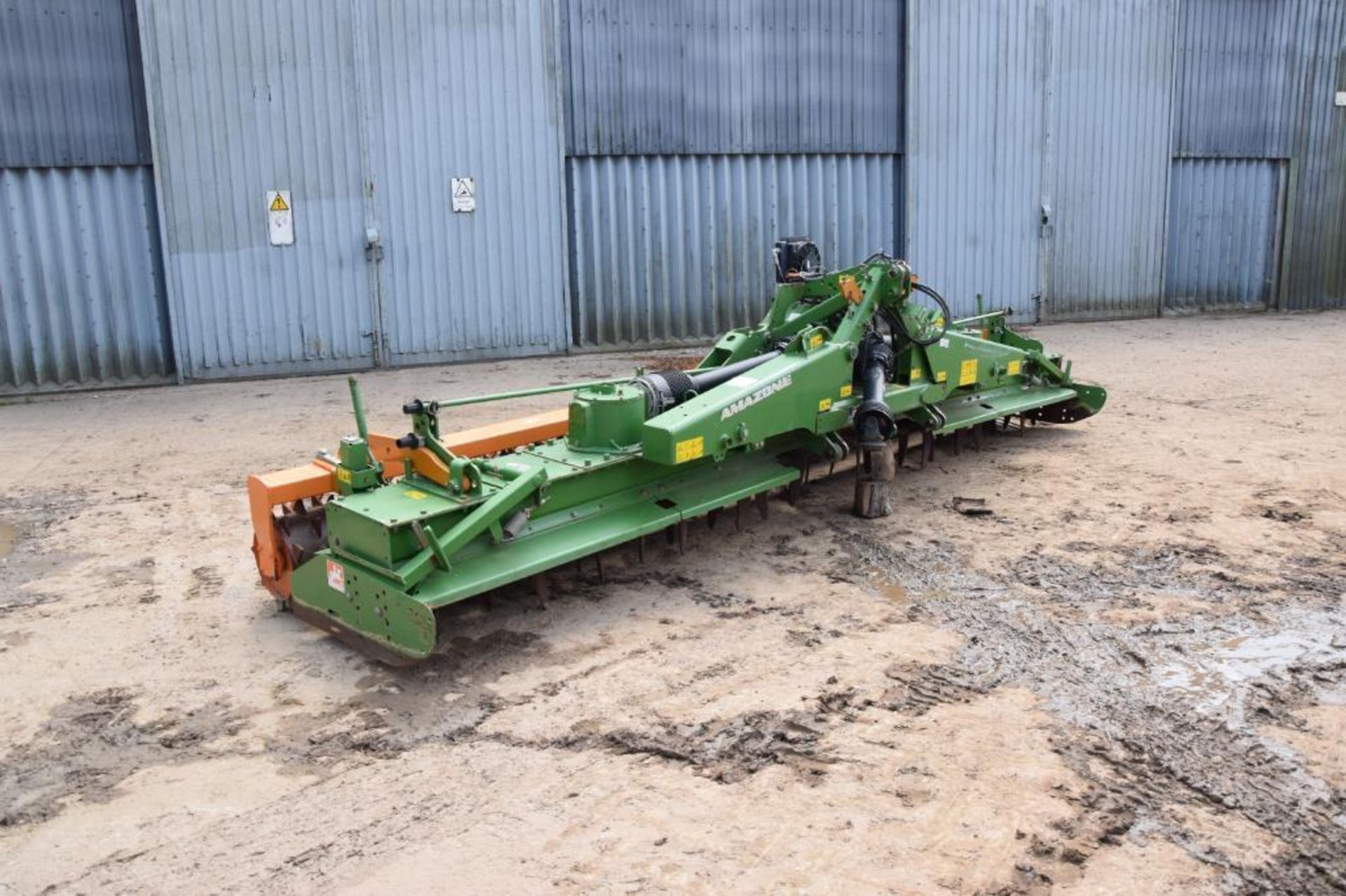 2012 Amazone KG6001-2 6m hydraulic folding power harrow with rear packer. Serial No: KG00060613. Man - Image 6 of 18