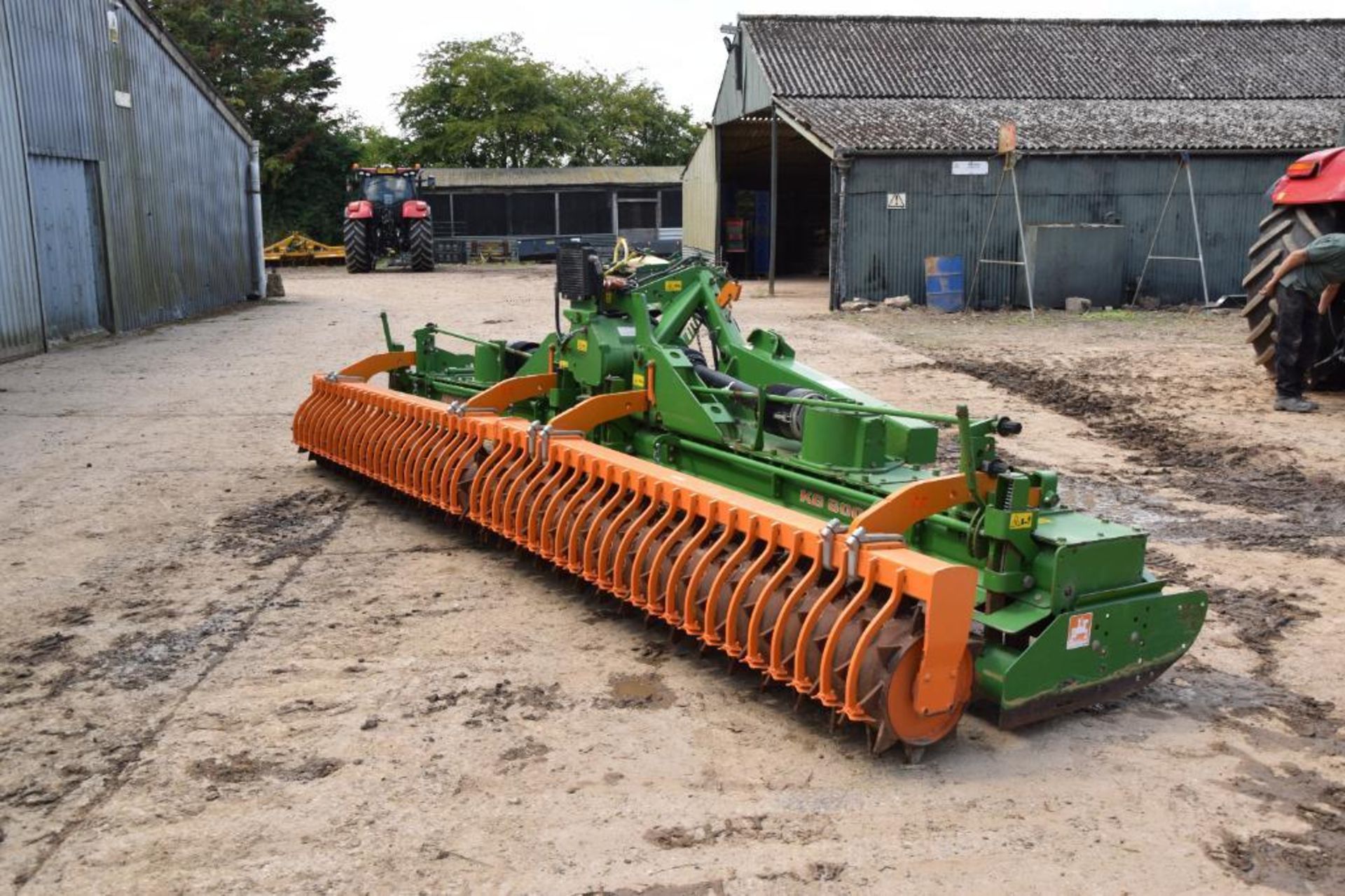 2012 Amazone KG6001-2 6m hydraulic folding power harrow with rear packer. Serial No: KG00060613. Man - Image 11 of 18