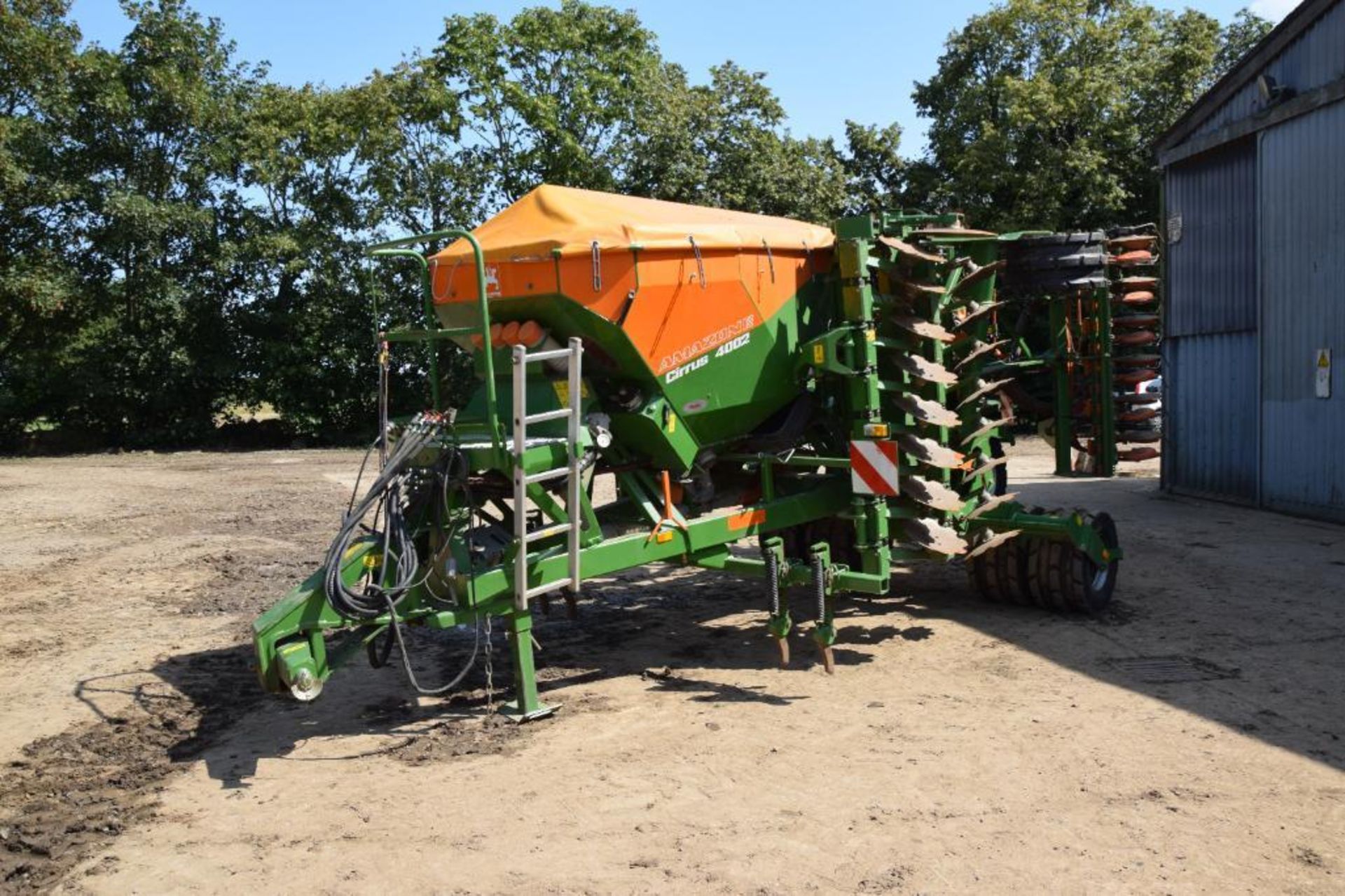 2011 Amazone Cirrus 4002 4m hydraulic folding drill with wheel track eradicators, discs, packer and - Image 20 of 21