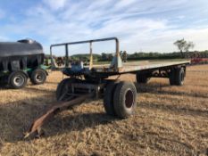 24ft 4 wheel bale trailer