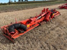 1996 Kuhn HR6002DR 6m hydraulic folding power harrow with packer roller. Serial No: 962565. NB: Manu