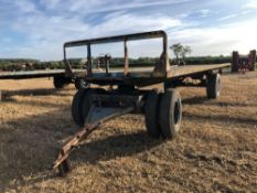 24ft 4 wheel bale trailer