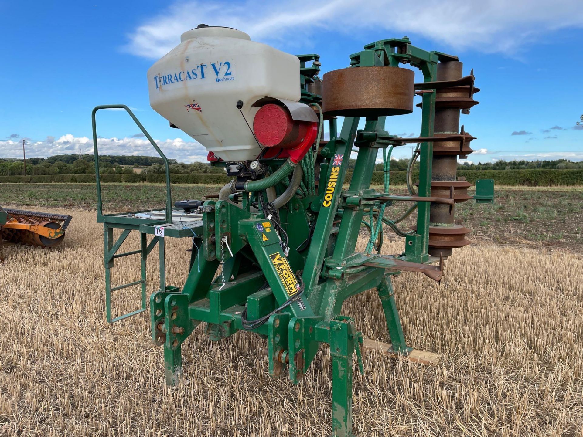 2013 Cousins V-Form Soil Loosener 4.5m 9 leg subsoiler with depth wheels and Zonal packer. Serial No - Image 16 of 16