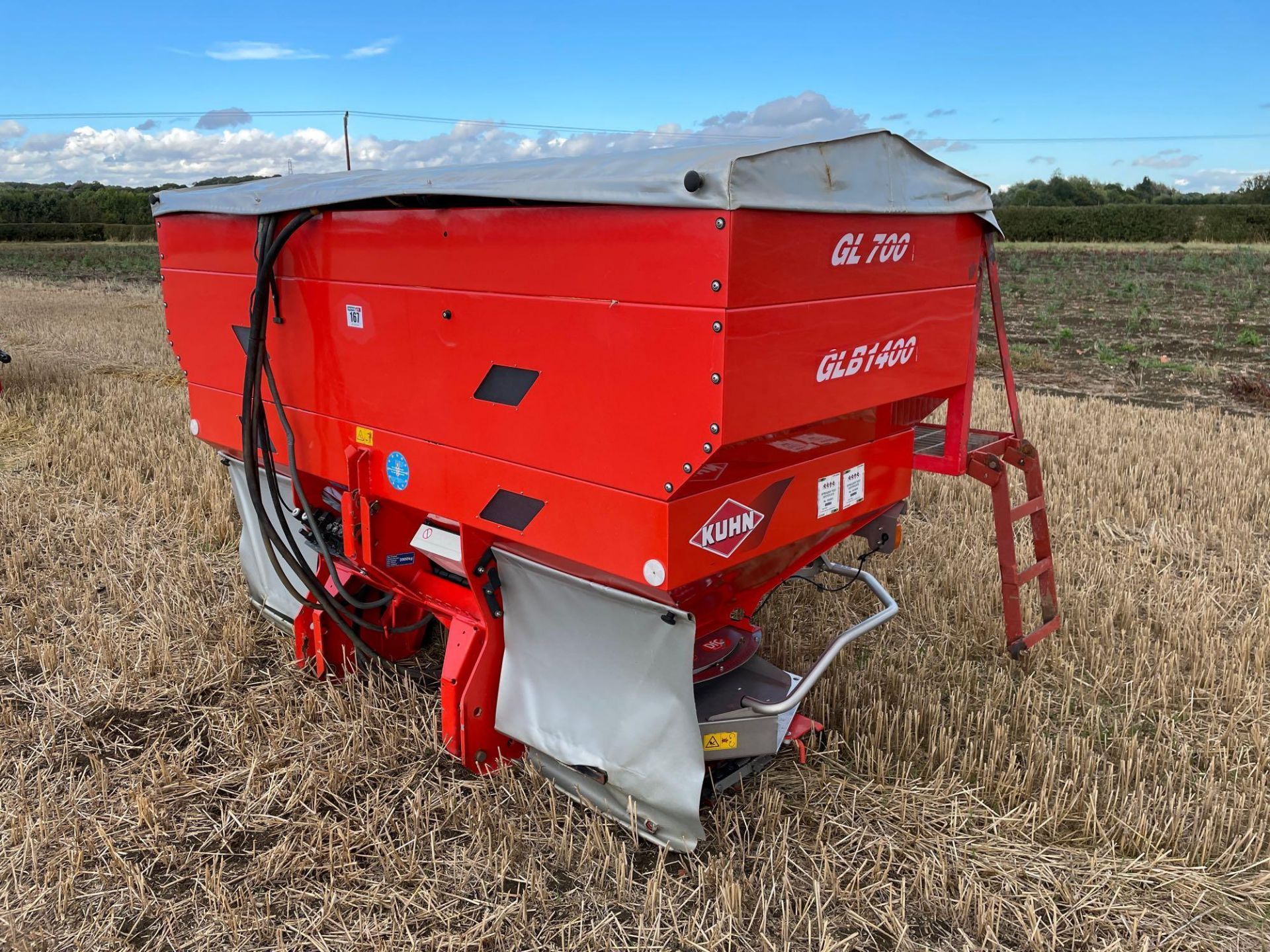 2008 Kuhn Axera HEMC 36m fertiliser spreader hydraulic driven with Quantram P control box and border - Image 2 of 11