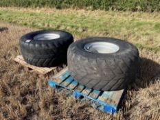 2No. 560/60R22.5 10 stud wheels and tyres