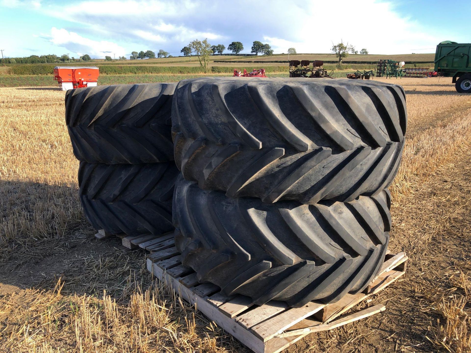 Set Michelin 600/60R28 wheels and tyres to suit Househam Merlin sprayer - Image 2 of 5