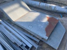 Quantity galvanised steel panelling