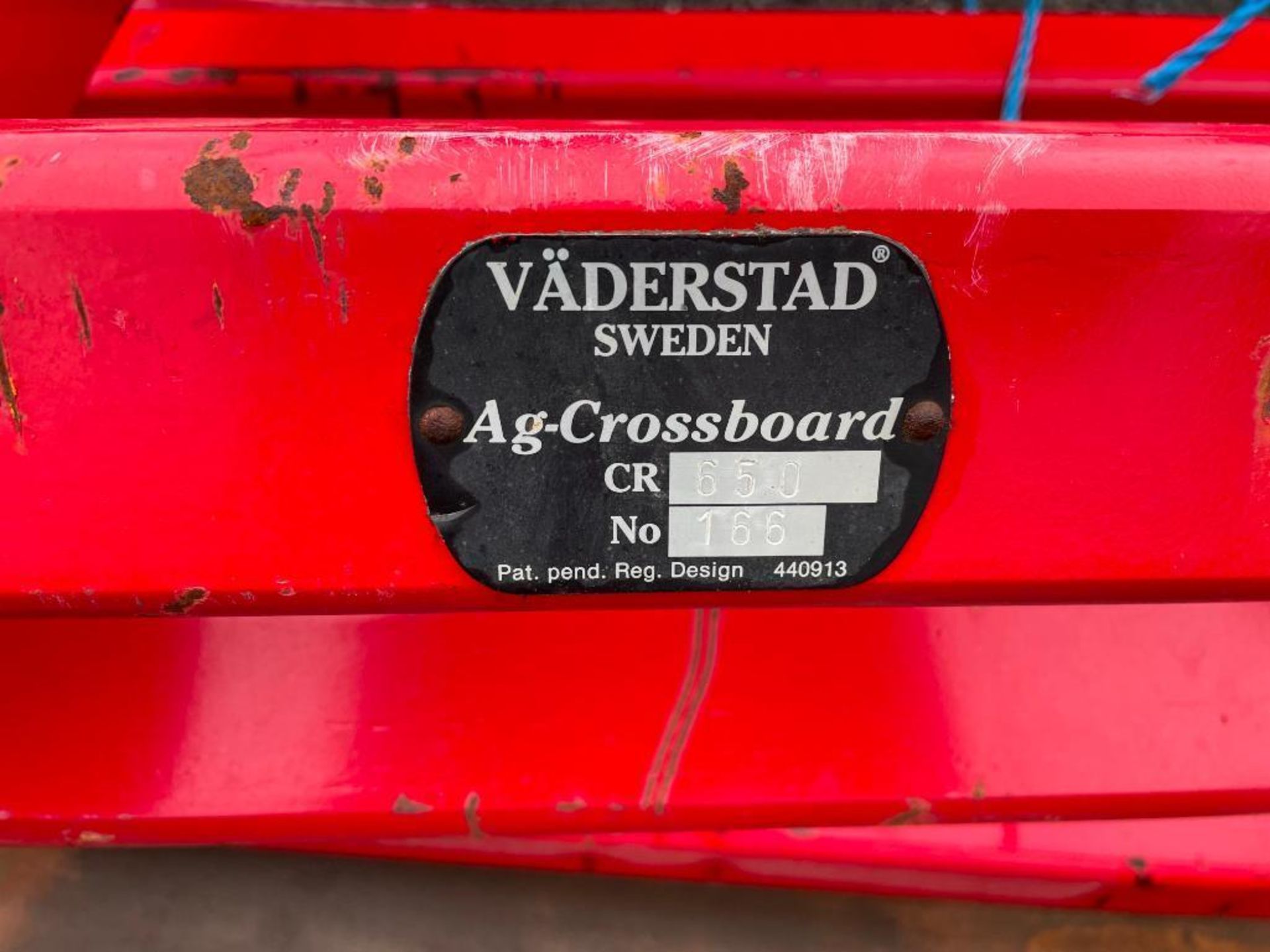 Vaderstad AG-Crossboard conversion kit for Carrier CR650. Serial No: 166 - Image 3 of 3