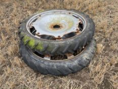 2No. Row crop tyres. NO VAT