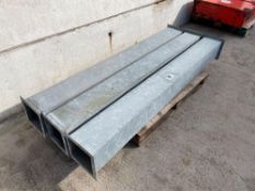 Galvanised grain chutes