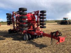 2005 Horsch Sprinter 6ST 6m hydraulic folding tine drill with front and rear tyre packers and follow