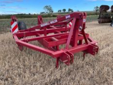 2016 Hankins Maidwell Moler twin leg mole plough with depth wheels and weight box. Serial No: 1636.