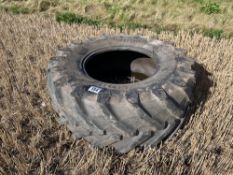 Single Trelleborg 600/65R28 tyre