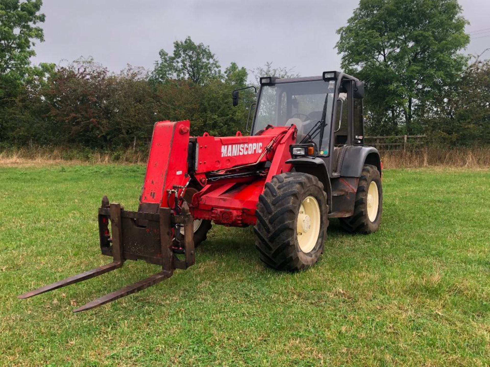 1999 Manitou Maniscopic MLA627 Turbo powershift pivot steer materials handler with PUH and pin and c