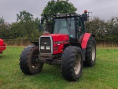 1998 Massey Ferguson 6170 Dynashift 4wd tractor with 3 manual spools on 480/65R28 front and 600/65R3
