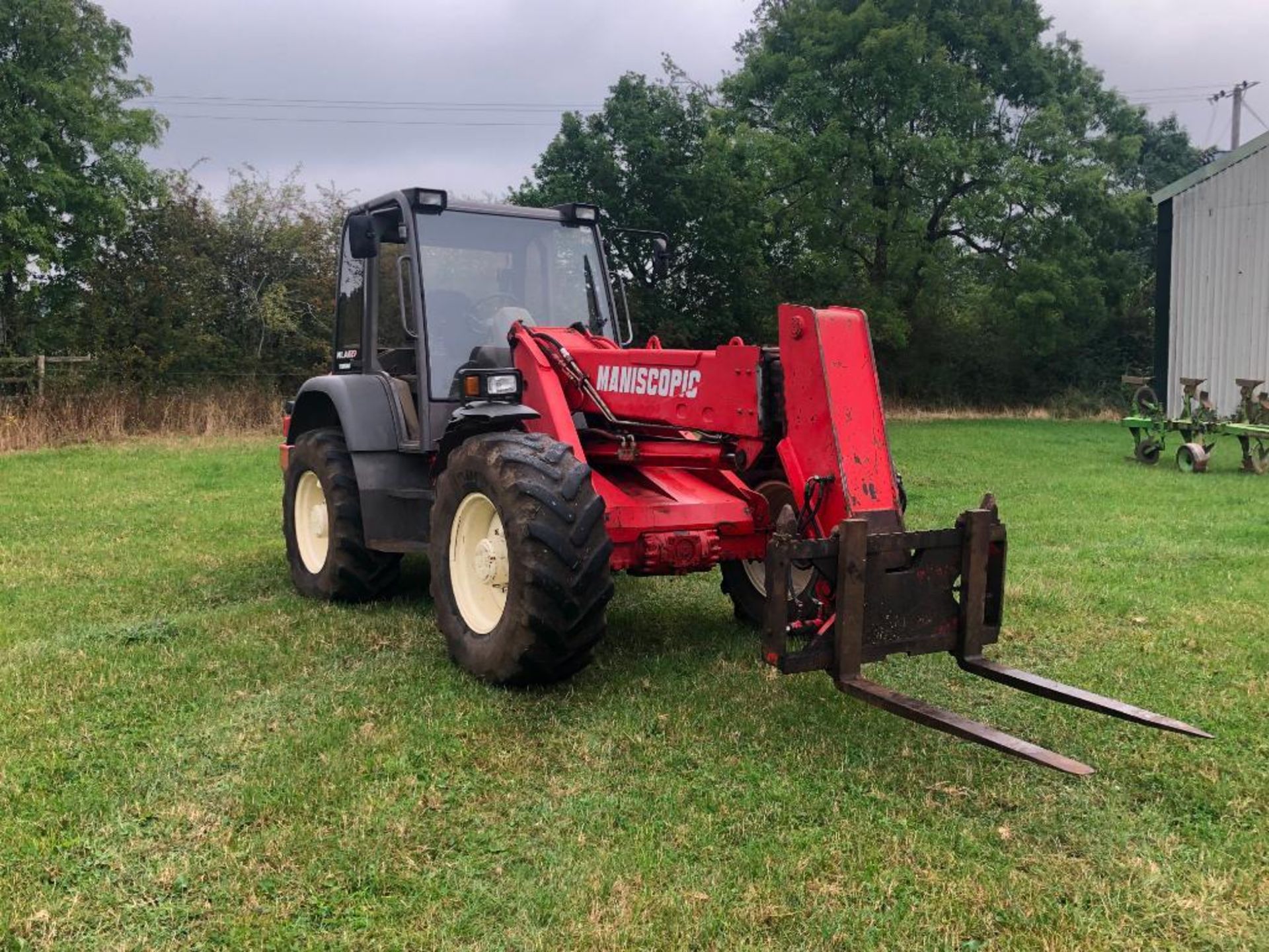 1999 Manitou Maniscopic MLA627 Turbo powershift pivot steer materials handler with PUH and pin and c - Image 7 of 26