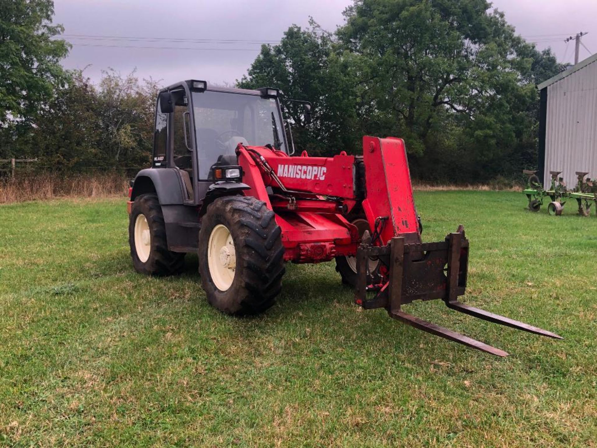 1999 Manitou Maniscopic MLA627 Turbo powershift pivot steer materials handler with PUH and pin and c - Image 6 of 26