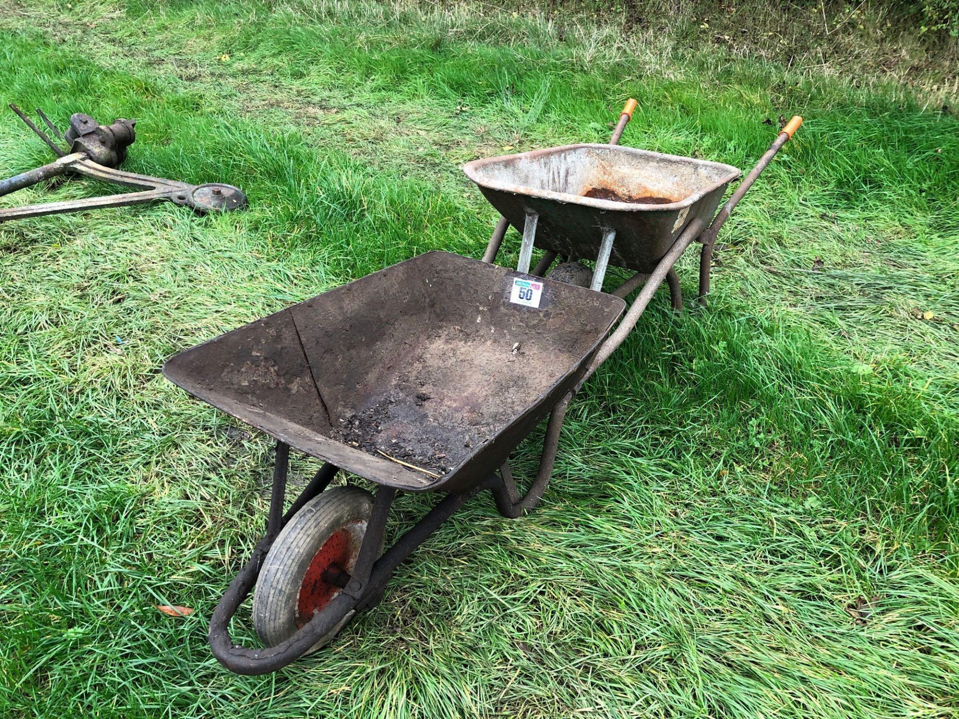 2No wheel barrows