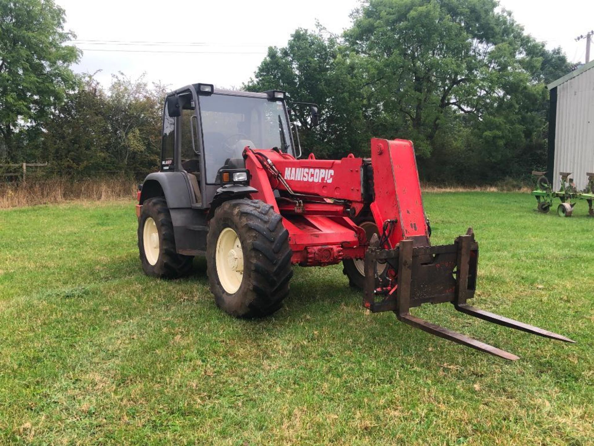 1999 Manitou Maniscopic MLA627 Turbo powershift pivot steer materials handler with PUH and pin and c - Image 5 of 26