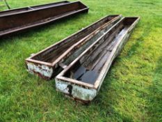 2No. 14ft 3 inch feed troughs