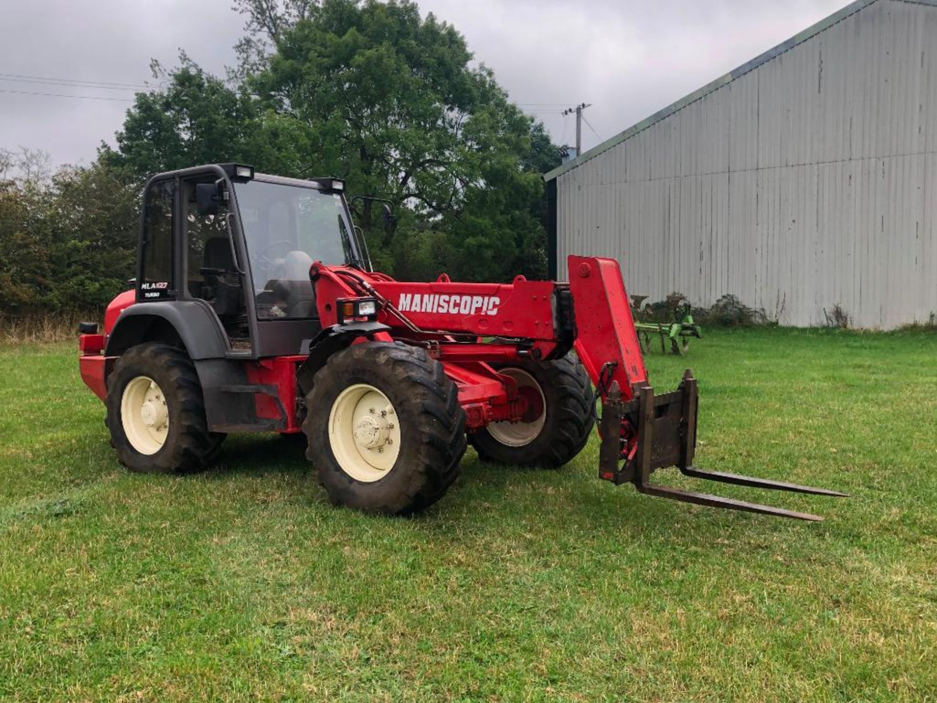 1999 Manitou Maniscopic MLA627 Turbo powershift pivot steer materials handler with PUH and pin and c - Image 8 of 26