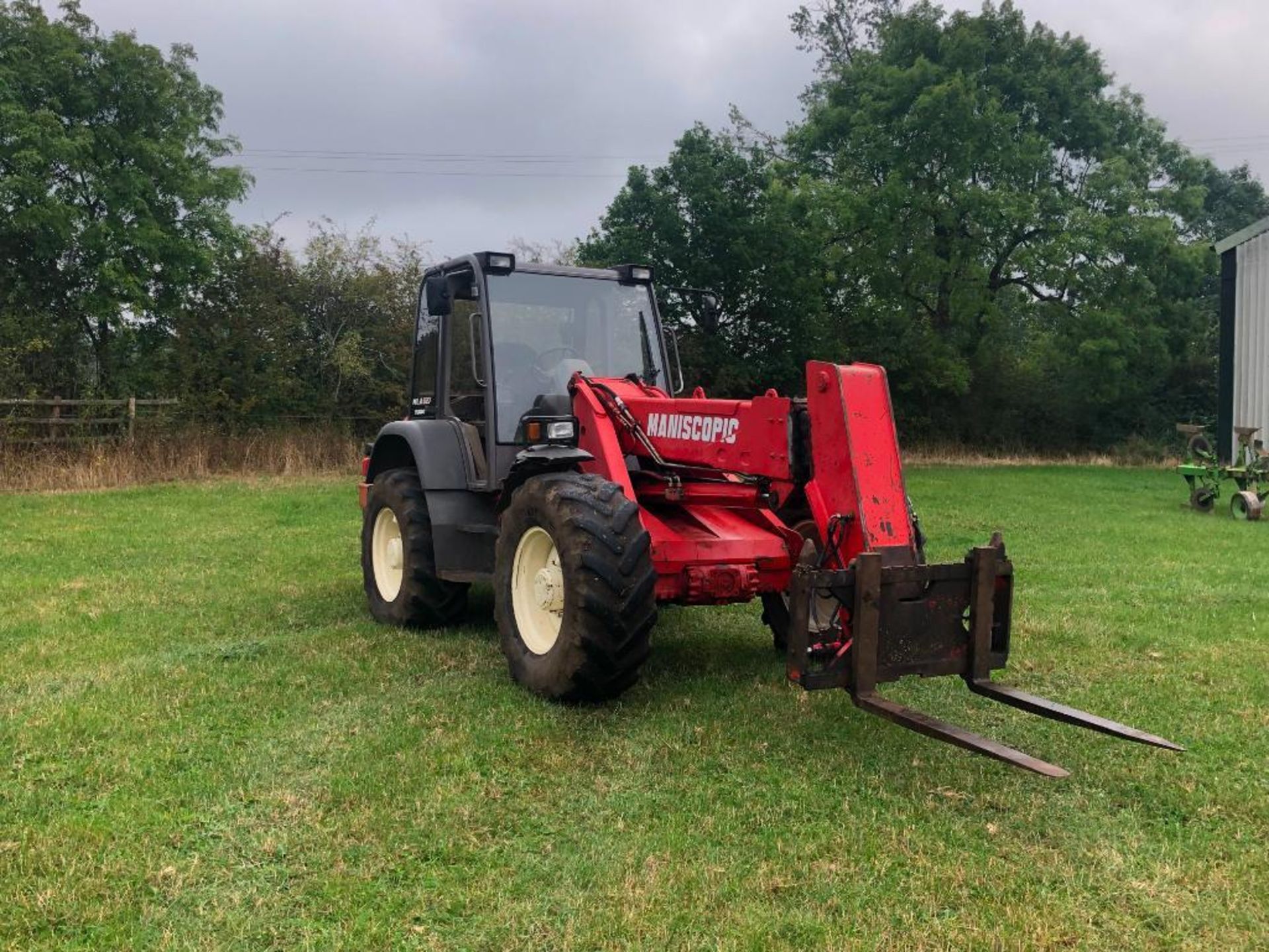 1999 Manitou Maniscopic MLA627 Turbo powershift pivot steer materials handler with PUH and pin and c - Image 10 of 26