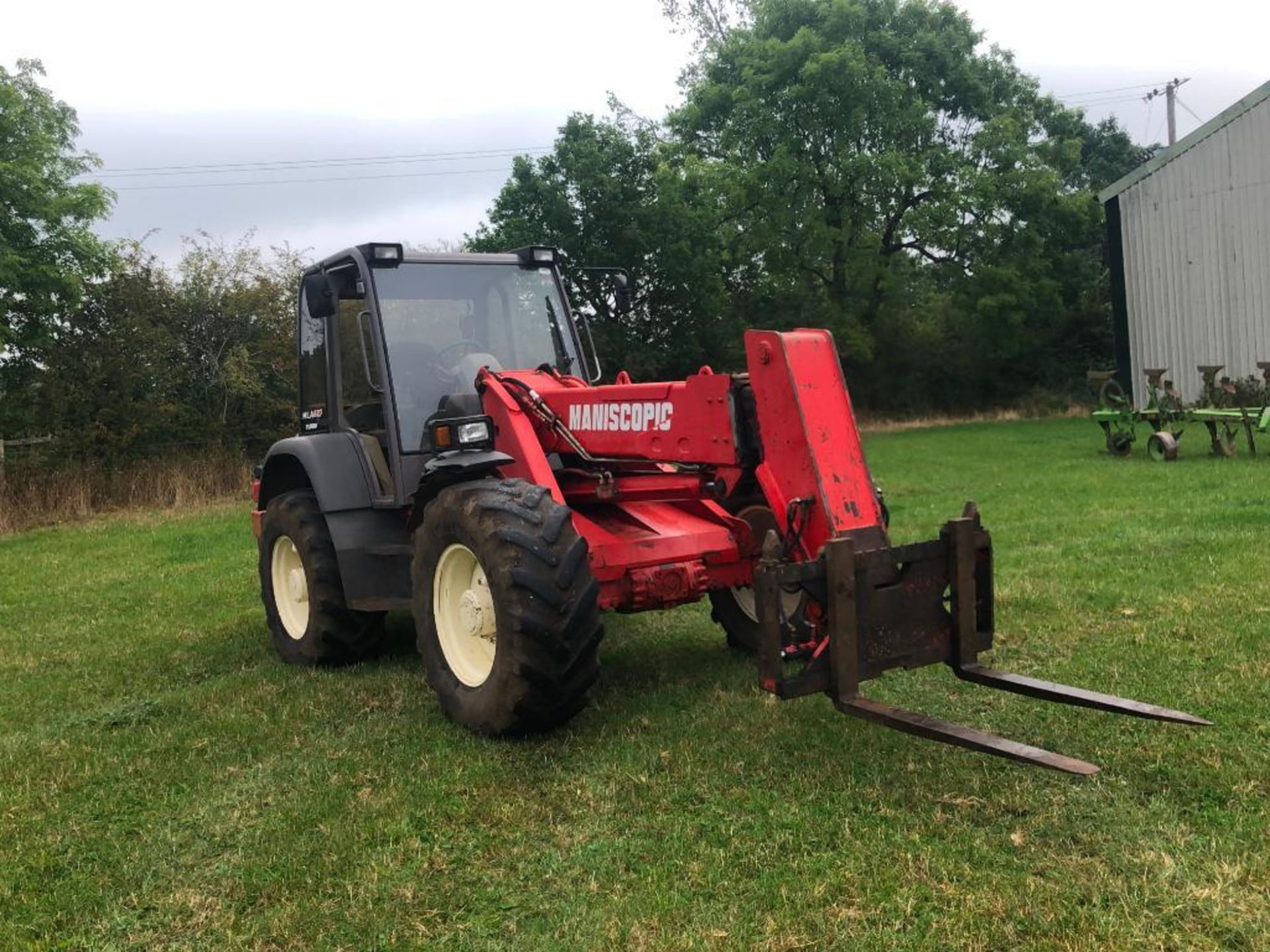 1999 Manitou Maniscopic MLA627 Turbo powershift pivot steer materials handler with PUH and pin and c - Image 3 of 26