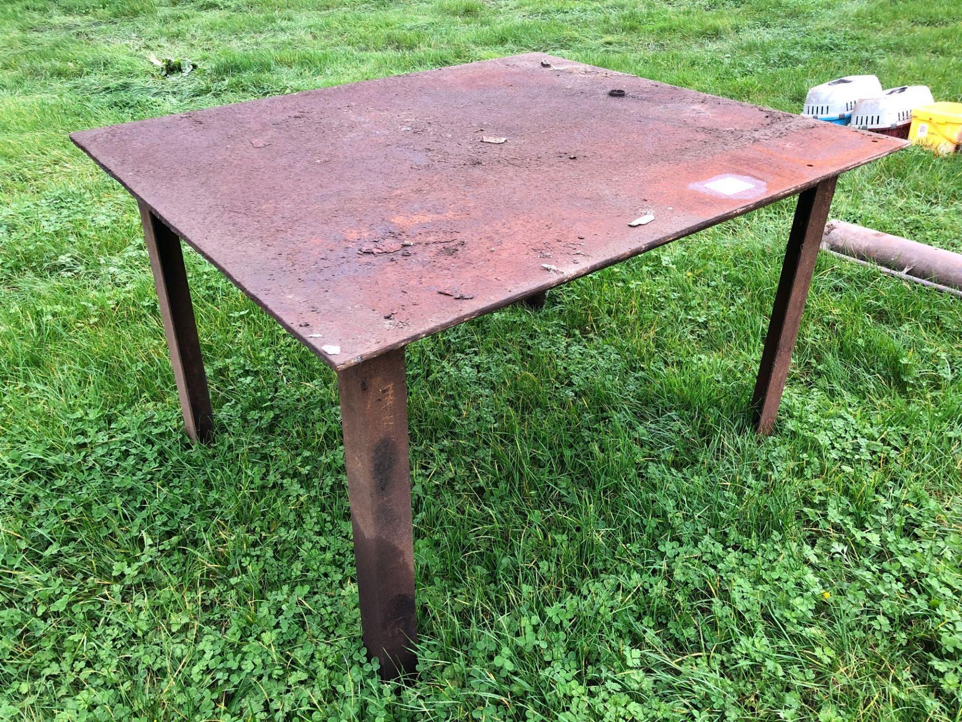 Steel welding table