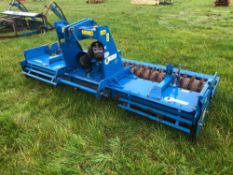 2009 Rabe Toucan SL3000 3m power harrow with rear packer roller. Serial No: 845847. Manual in the Of