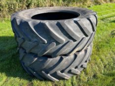 2No. 650/65R42 tractor tyres