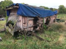 Vintage threshing drum, spares or repairs, sold in situ