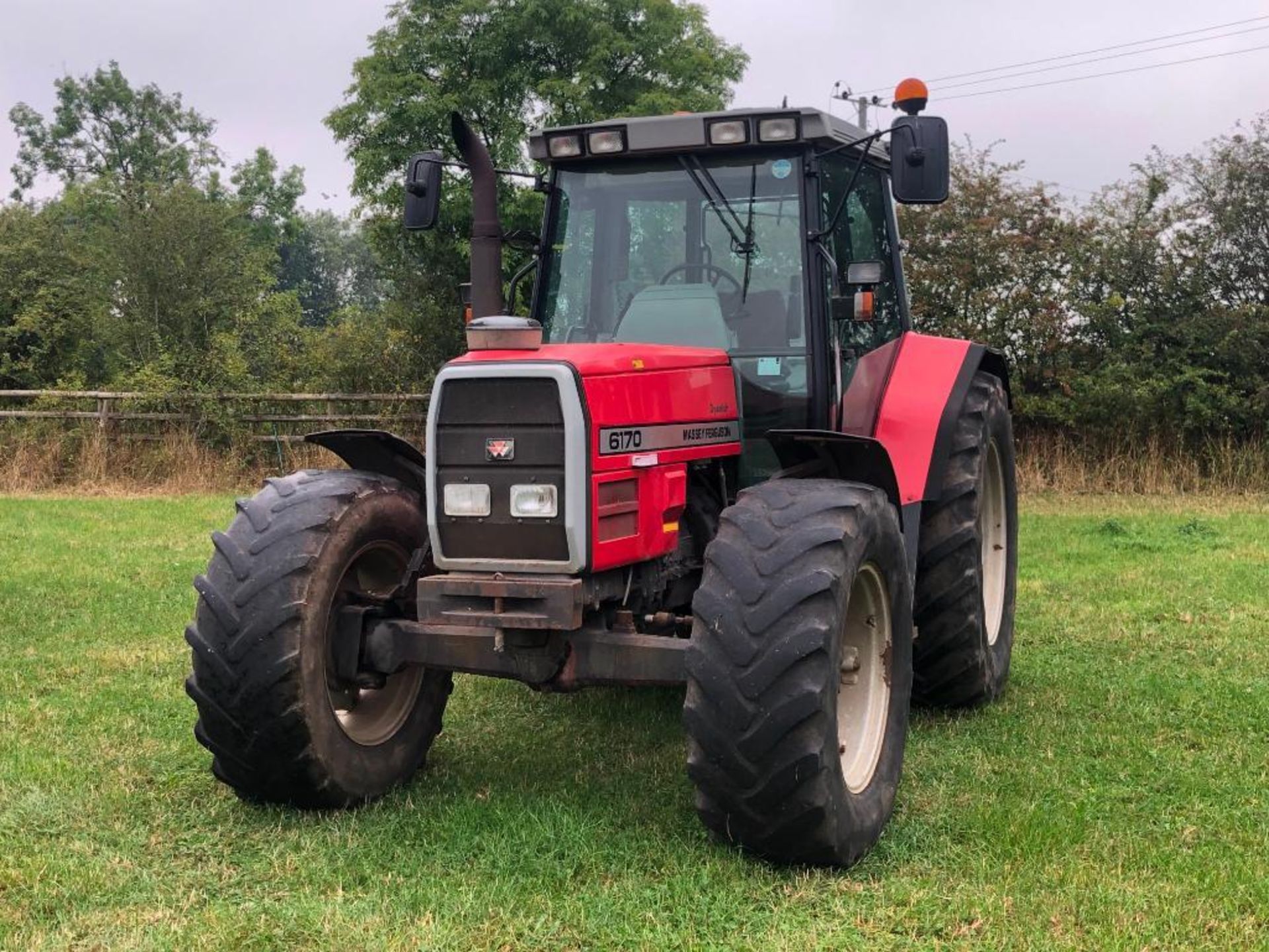 1998 Massey Ferguson 6170 Dynashift 4wd tractor with 3 manual spools on 480/65R28 front and 600/65R3 - Image 3 of 25