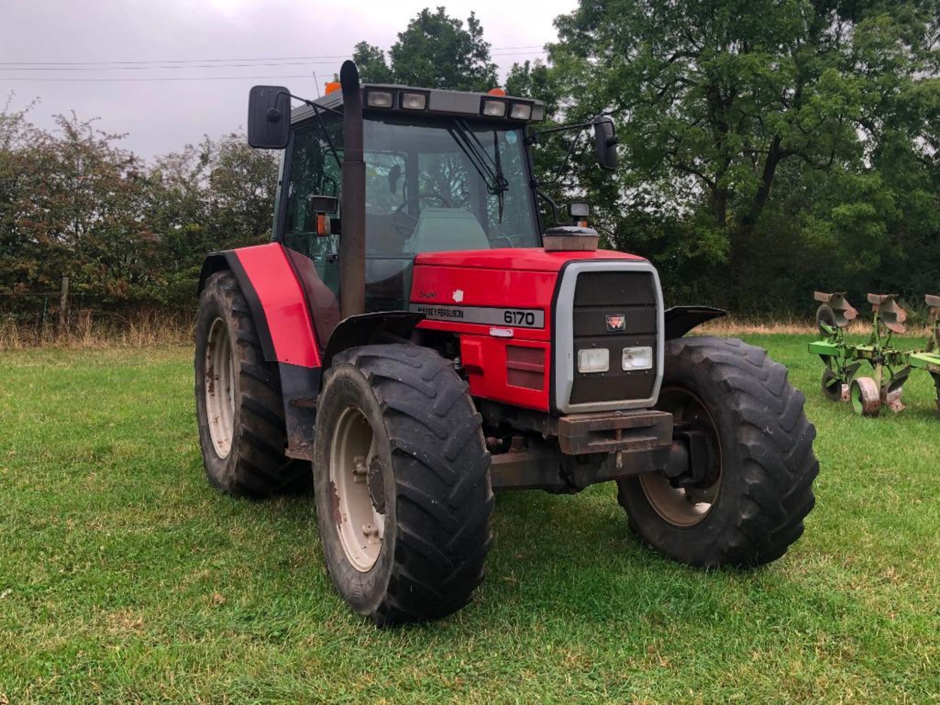 1998 Massey Ferguson 6170 Dynashift 4wd tractor with 3 manual spools on 480/65R28 front and 600/65R3 - Image 22 of 25