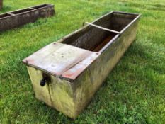 Galvanised water trough