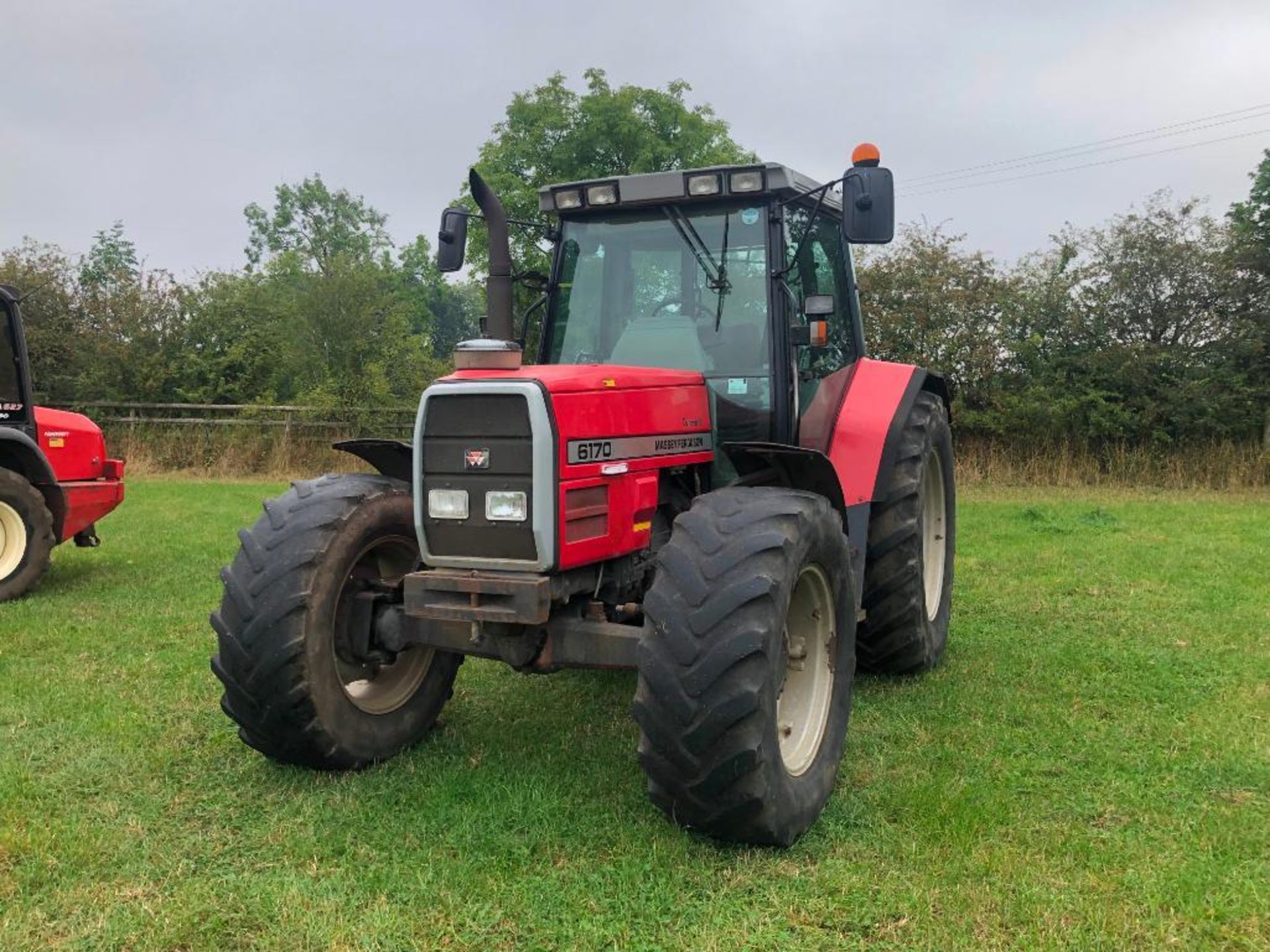 1998 Massey Ferguson 6170 Dynashift 4wd tractor with 3 manual spools on 480/65R28 front and 600/65R3 - Image 16 of 25