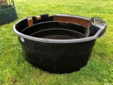 Paxton black plastic water trough